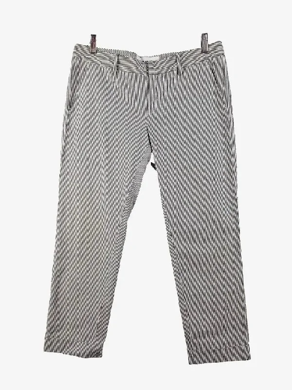 Jeans for Men with a Curvy BodyMetradamo Cropped Casual Striped Pants Size 18