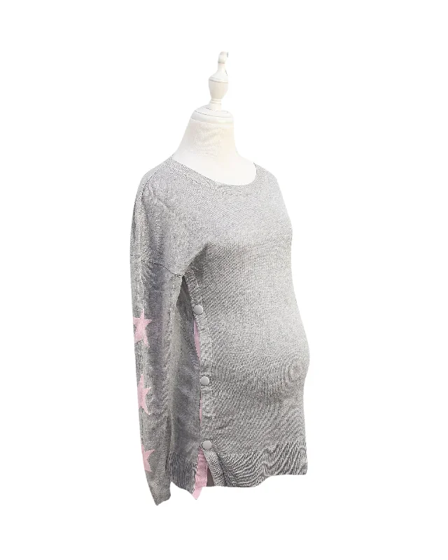 Men's Sweaters with Ribbed HemsSeraphine Maternity Knit Sweater XS