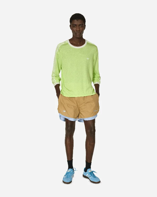 Wales Bonner Longsleeve T-Shirt Frozen Yellow / Chalk White