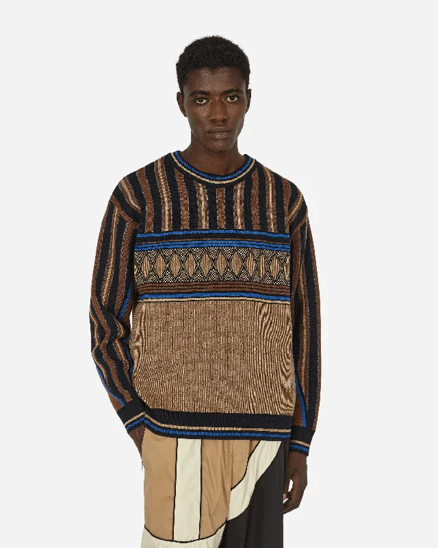 Kuti Knitted Crewneck Sweater Brown