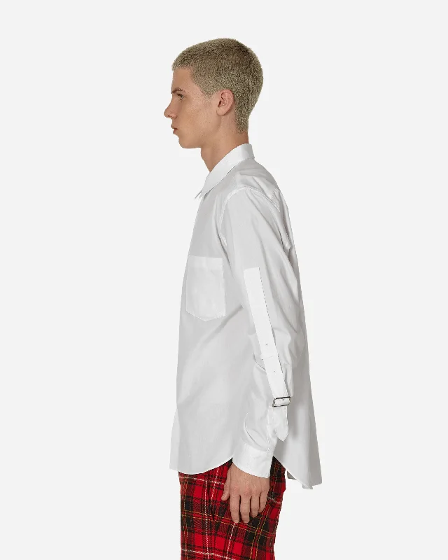 Buckle Detail Longsleeve Shirt White