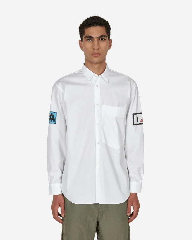 Invader Cotton Shirt White