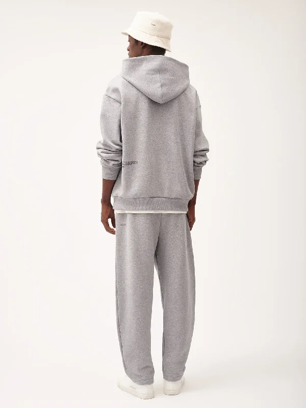 DNA Barrel-Leg Track Pants—grey marl