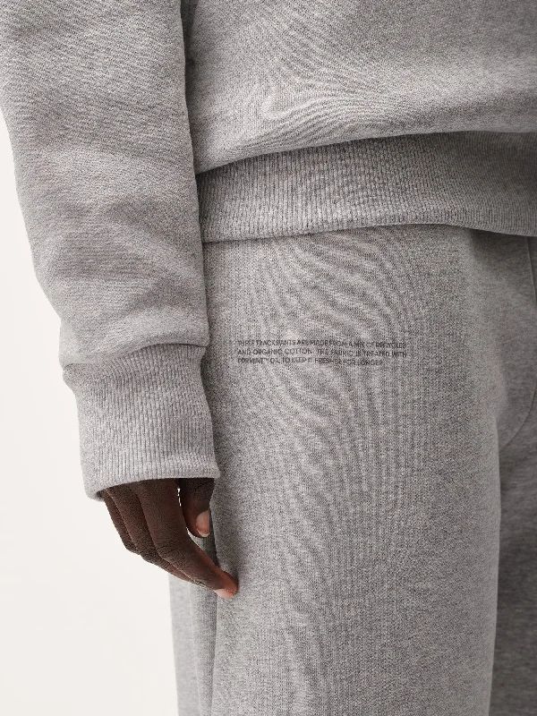 DNA Barrel-Leg Track Pants—grey marl