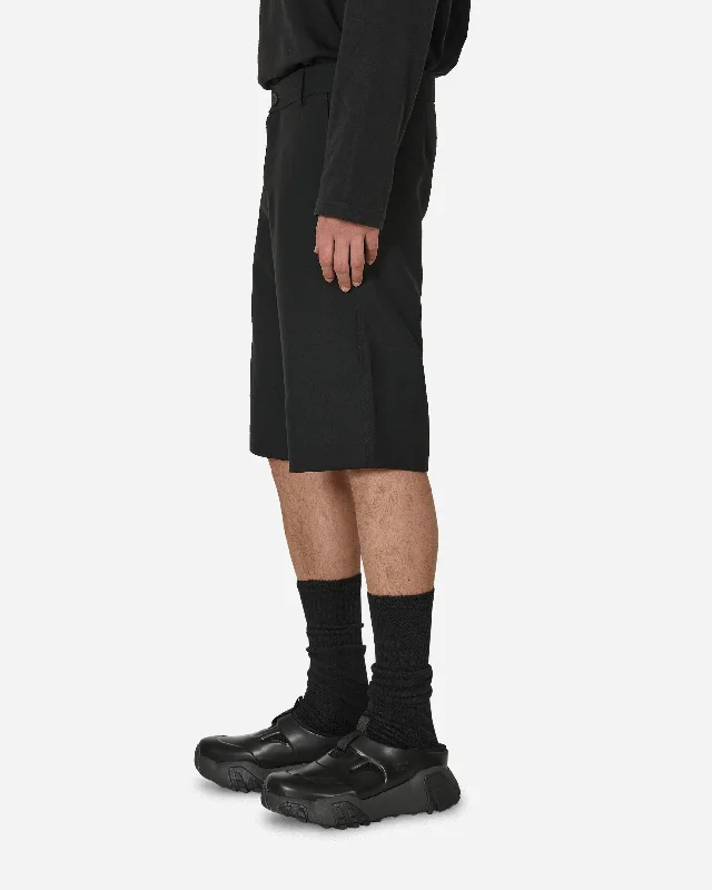 Wool Tailored Shorts Black