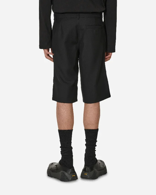 Wool Tailored Shorts Black