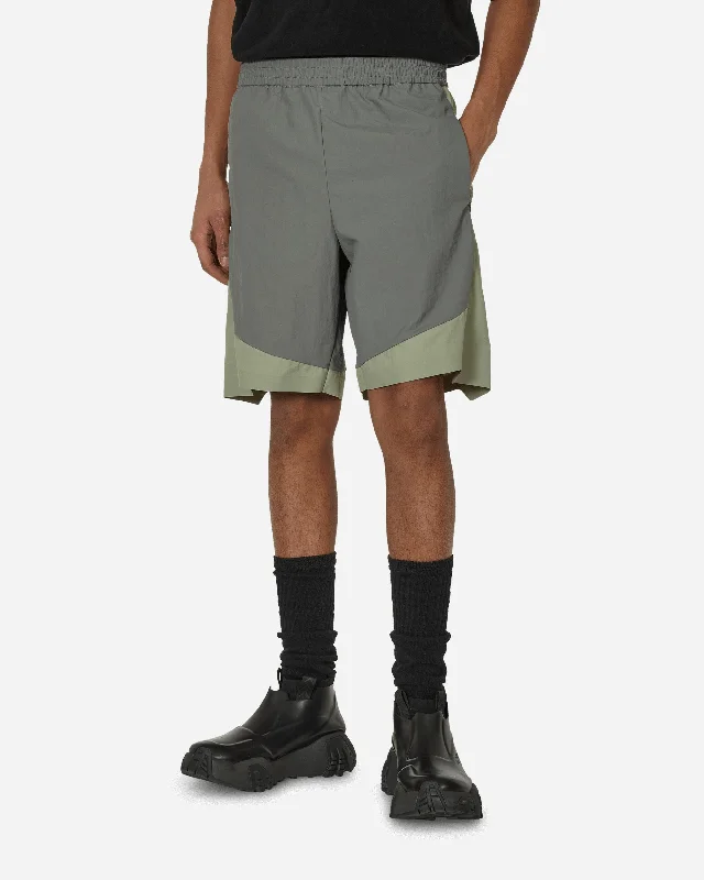 Nylon Shorts Grey / Green