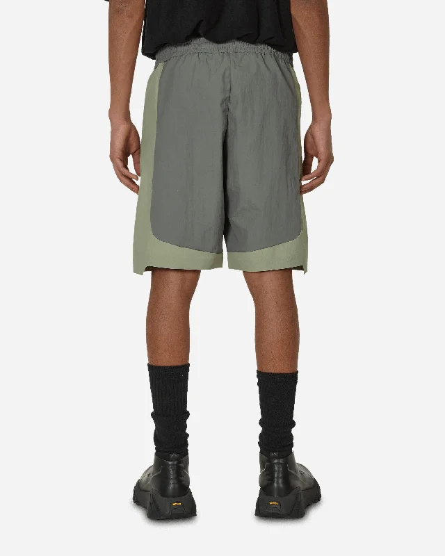 Nylon Shorts Grey / Green