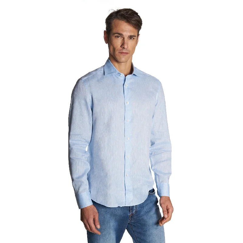 LIGHT BLUE LINEN SHIRT