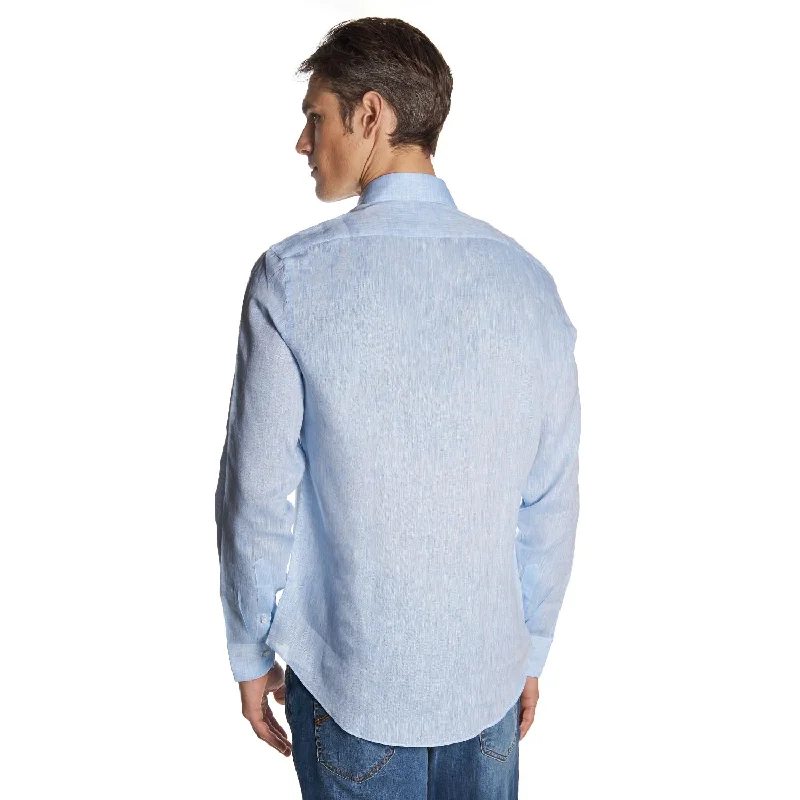 LIGHT BLUE LINEN SHIRT