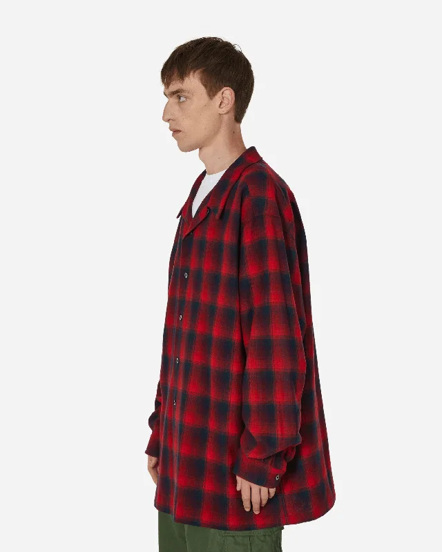 Pendleton Oversized Shirt Red