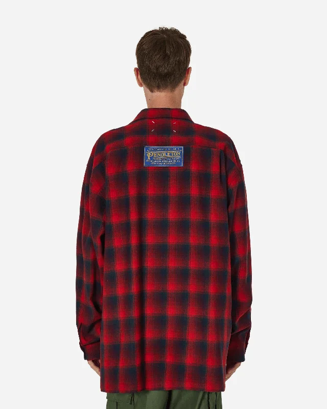 Pendleton Oversized Shirt Red