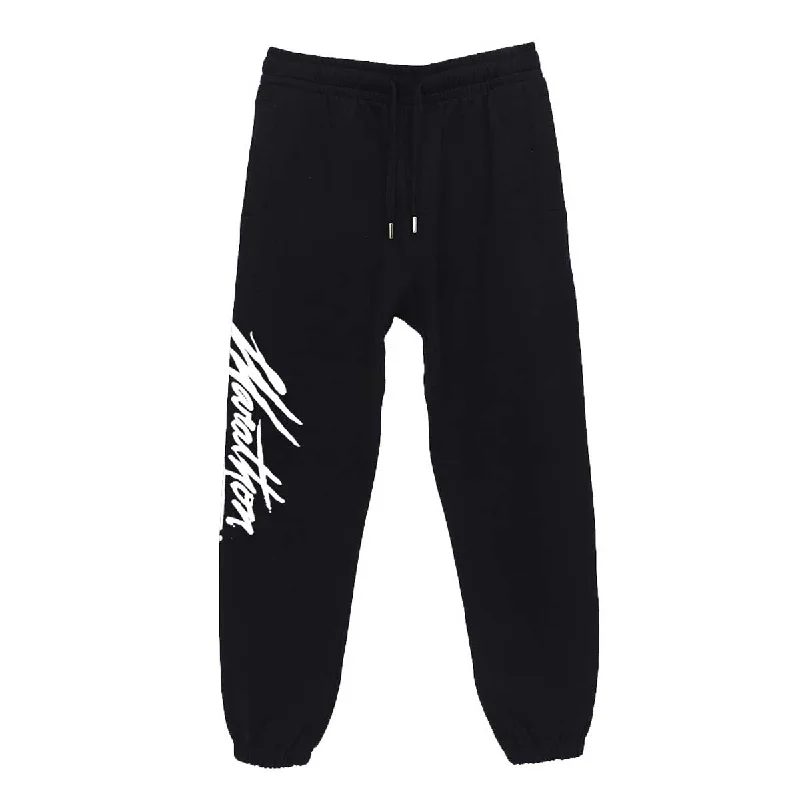 Marathon Script Signature Joggers - Black/White