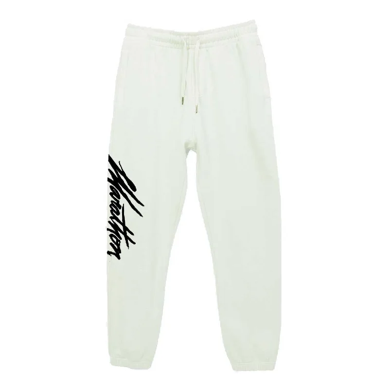 Marathon Script Signature Joggers - Pistachio/Black