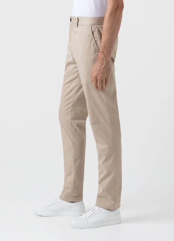 Men's Slim Fit Chino in Light Stone