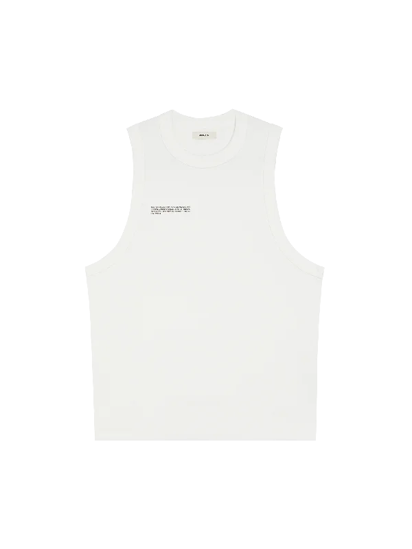 Men's Cotton Tank Top—off-white