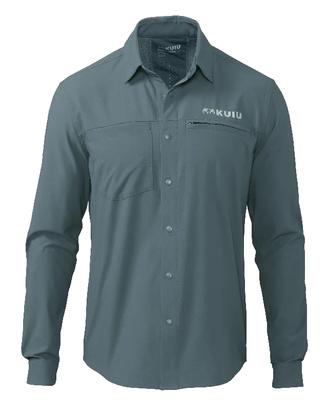 Mesa Vented LS Snap Shirt | Storm