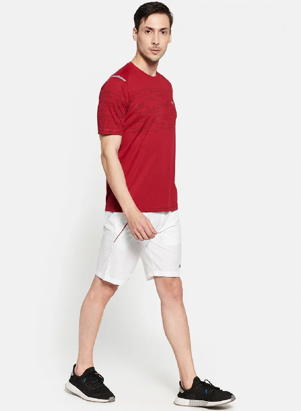 Mens White Plain Shorts