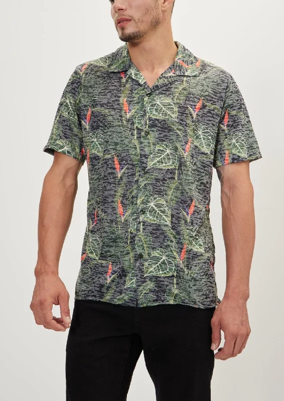 Collared Lightweight Shirt - Casual - Green Leaf