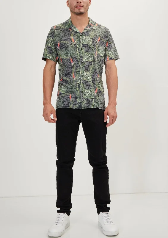 Collared Lightweight Shirt - Casual - Green Leaf