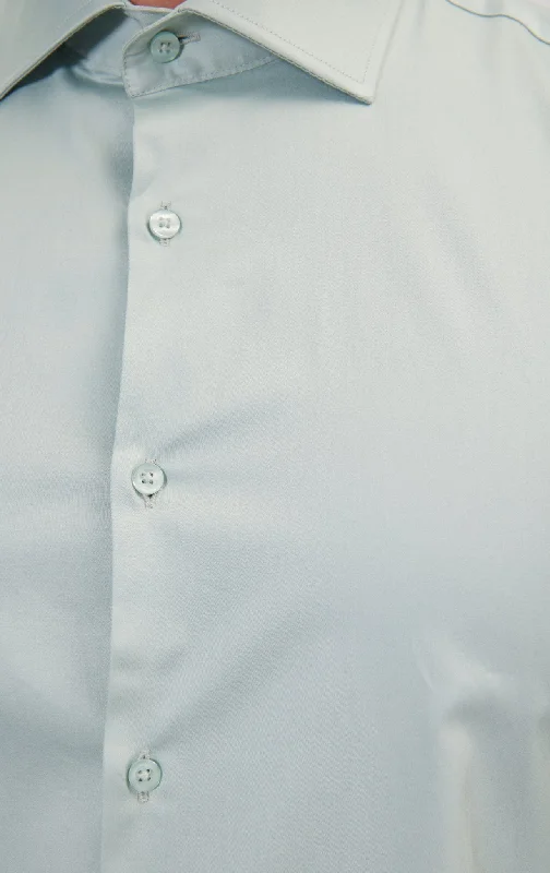 Pure Cotton Dress Shirt - Sage