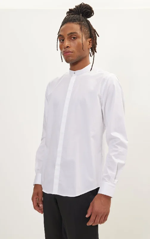 Pure Cotton Dress Shirt - White