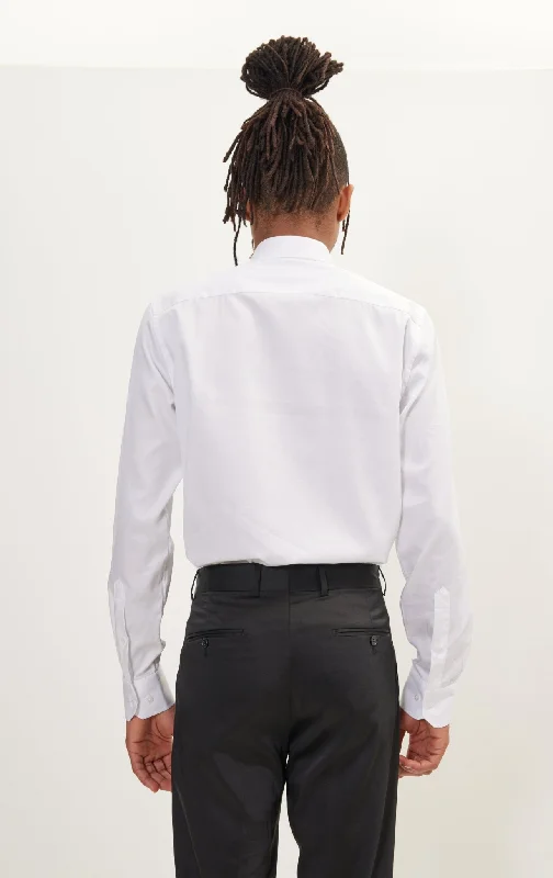 Pure Cotton Dress Shirt - White