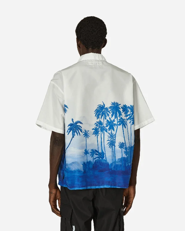 Palm Tree Hawaiian Shirt Blue