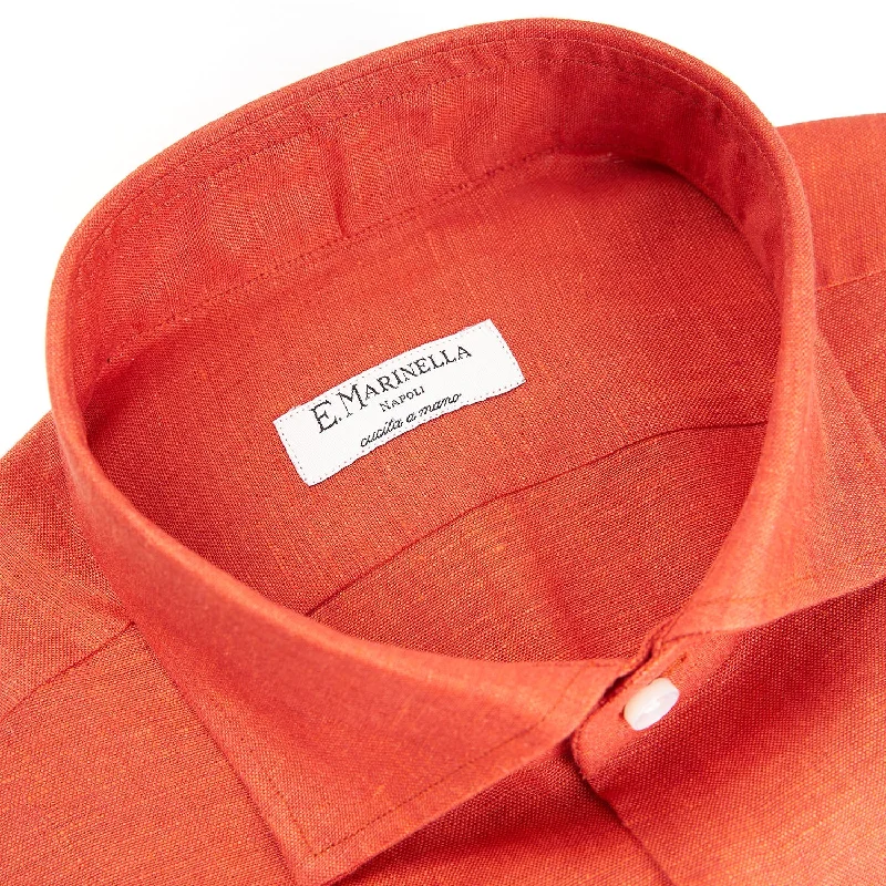 ORANGE LINEN SHIRT