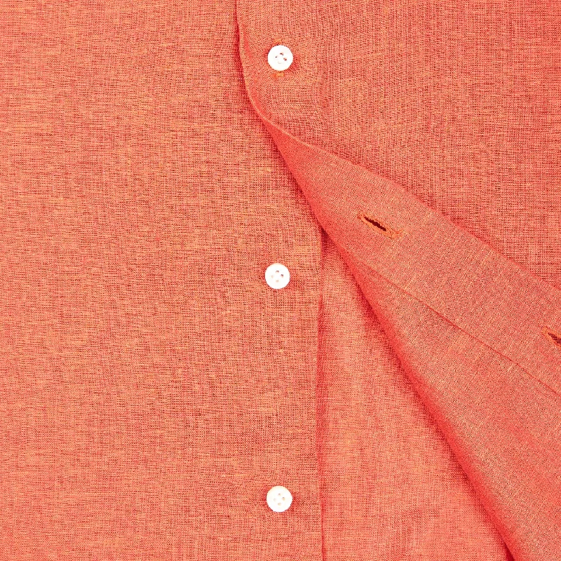 ORANGE LINEN SHIRT