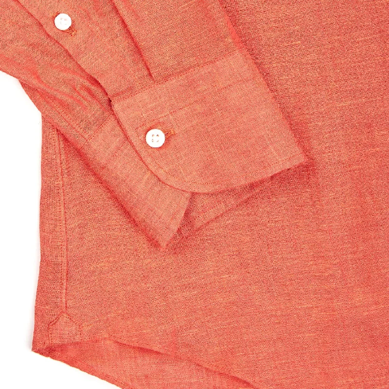 ORANGE LINEN SHIRT