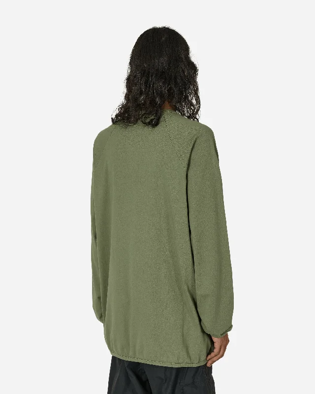 Hed Mayner Oversized Raglan Longsleeve T-Shirt Army Green