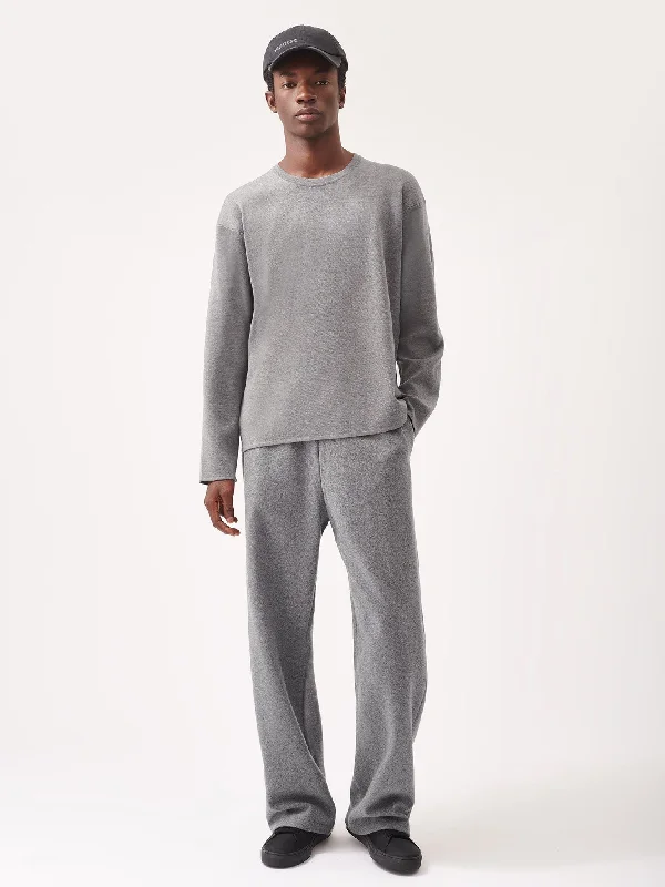 Regenerative Merino Wool Sweater—grey marl