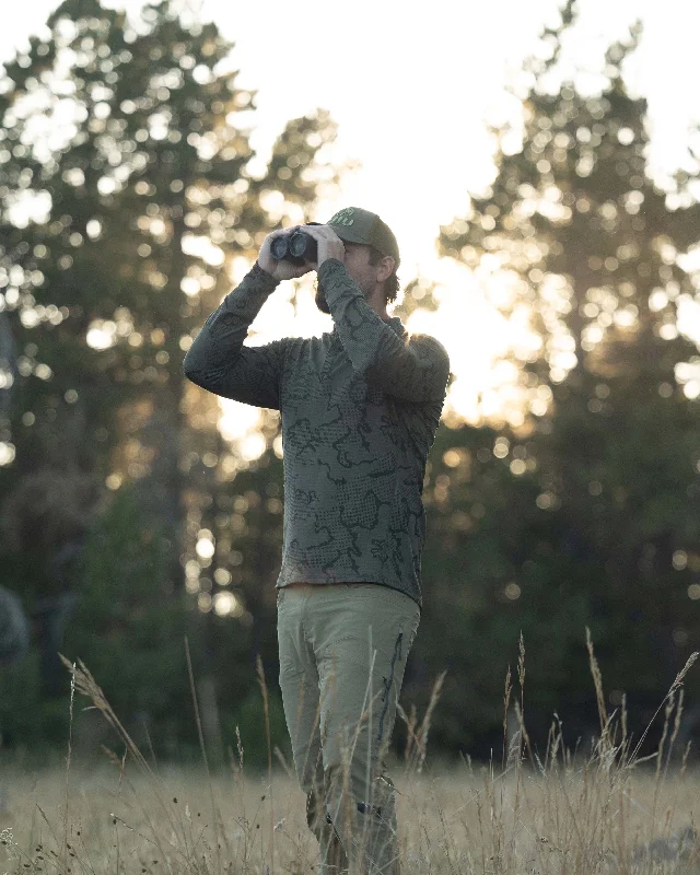 Ridgepoint Fleece Henley | Ash Tonal