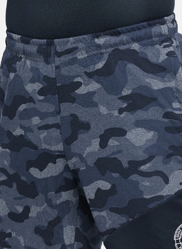 Mens Grey Printed Short