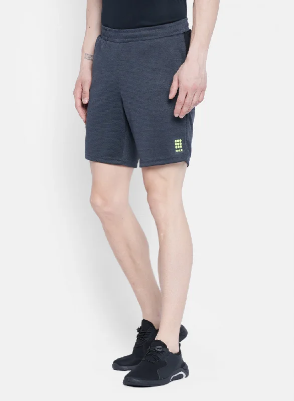 Mens Grey Self Design Short