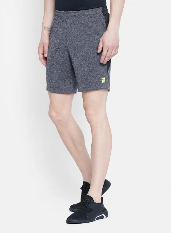 Mens Grey Self Design Short