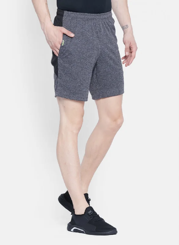 Mens Grey Self Design Short