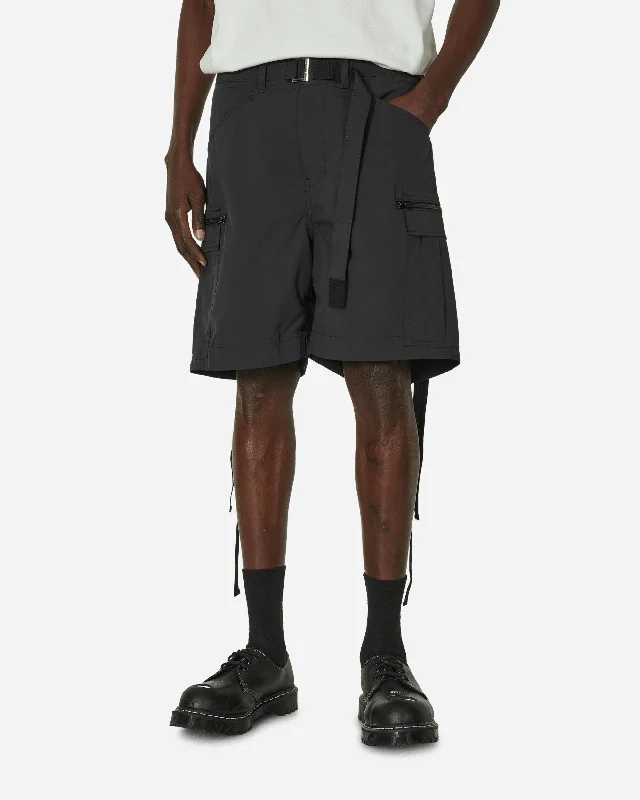 Matte Taffeta Shorts Black