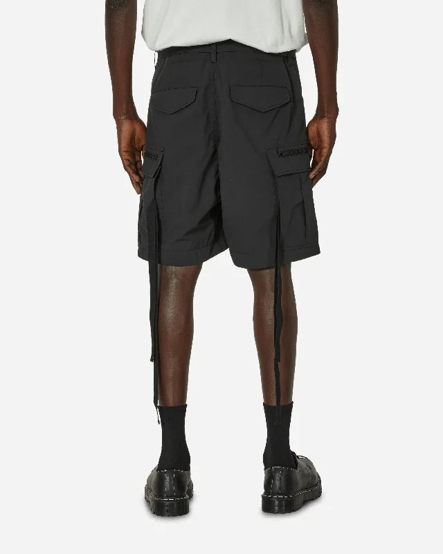 Matte Taffeta Shorts Black