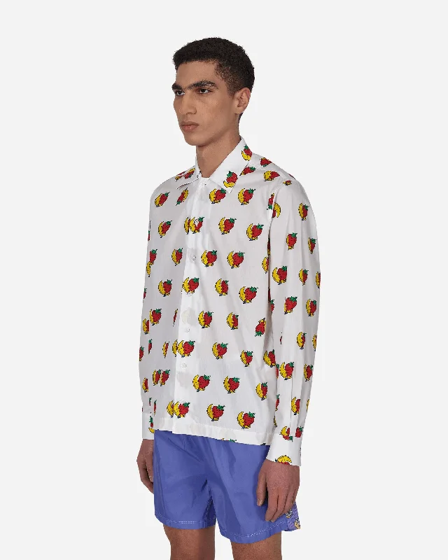 Strawberry & Moon Longsleeve Shirt White