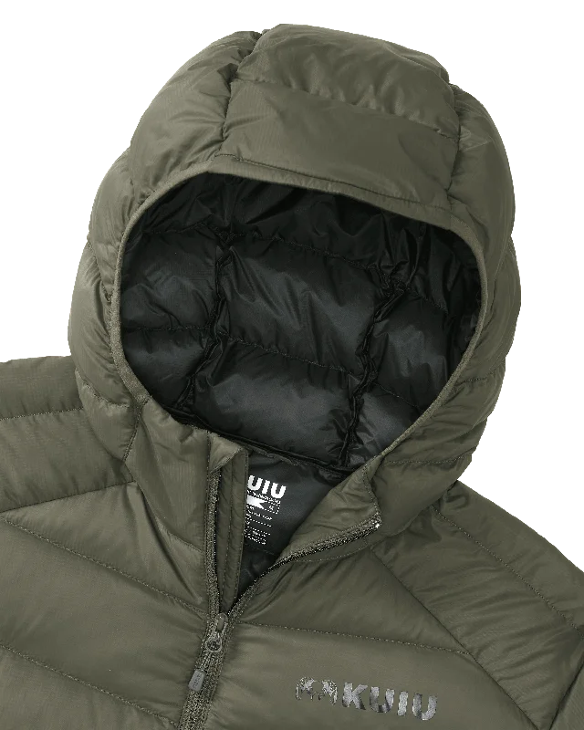 Super Down LT Hooded Jacket | Ash