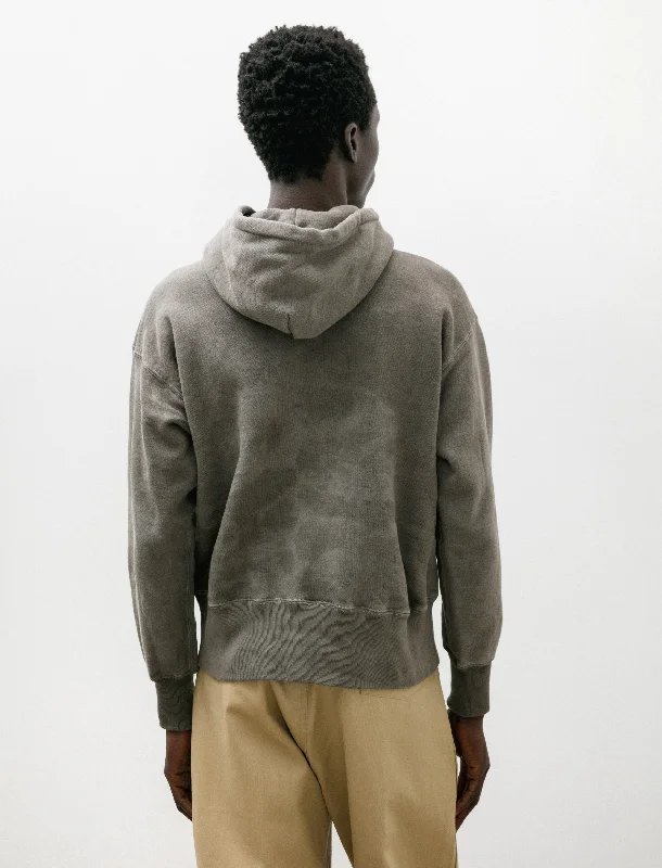 Lot 606 Hooded Sweatshirt Logwood Dyed Grey