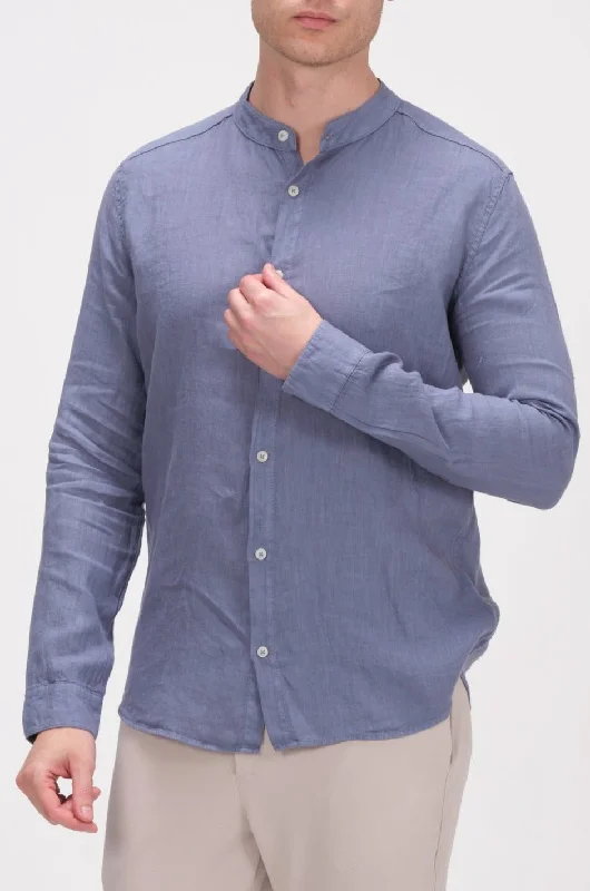 Linen Grandad Shirt - Hawaii