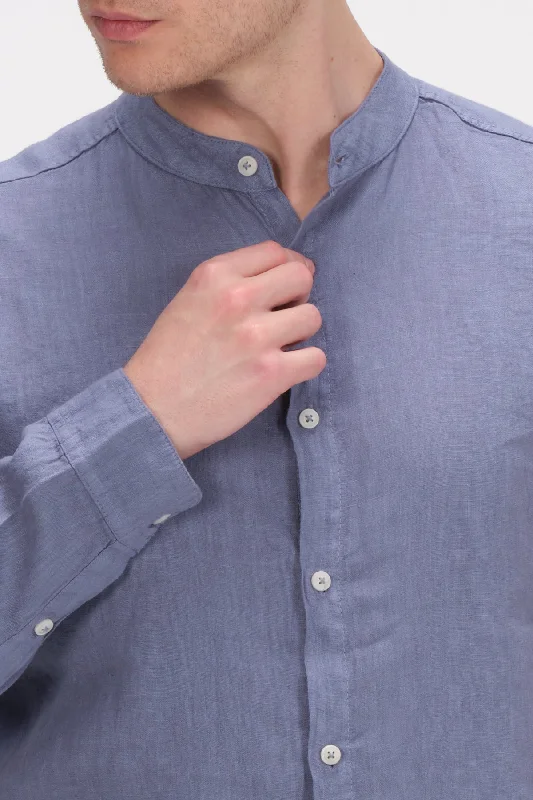 Linen Grandad Shirt - Hawaii