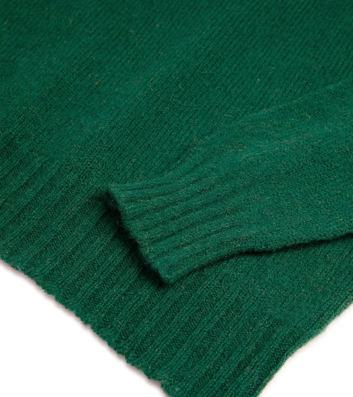 Trunk Berwick Brushed Shetland Crew Sweater: Malachite Green