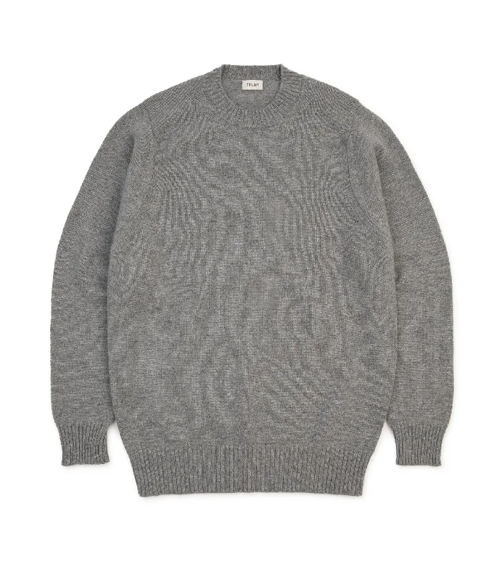 Trunk Crawford Cashmere Crew Neck Sweater: Grey Flannel