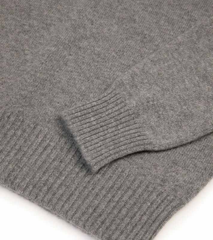 Trunk Crawford Cashmere Crew Neck Sweater: Grey Flannel