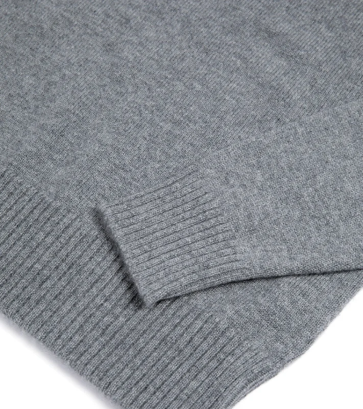 Trunk Dover Cashmere Crew Neck Sweater: Grey