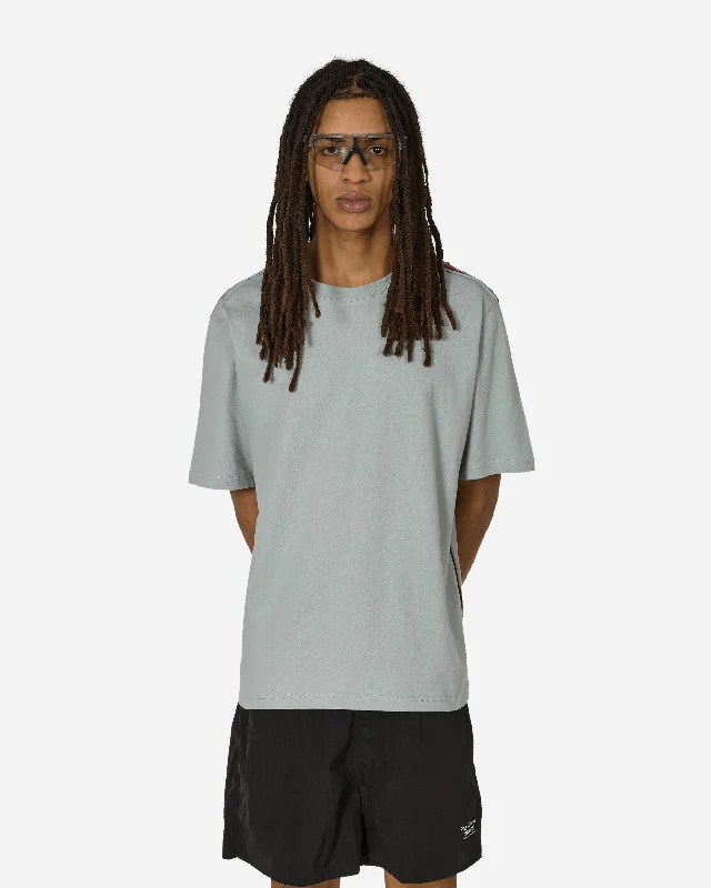 Contrast Mesh Panel T-Shirt Misty Blue